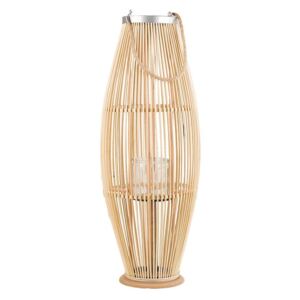 Lanterna in legno chiaro 84 cm TAHITI Beliani