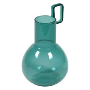 Kave Home - Vaso Iarena vaso in vetro turchese 16,5 cm