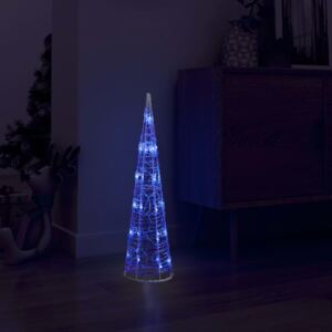 VidaXL Piramide Decorativa Cono di Luce LED Acrilico Blu 60 cm
