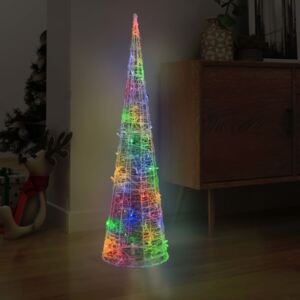 VidaXL Piramide Decorativa Cono di Luce LED Acrilico Colorata 120 cm