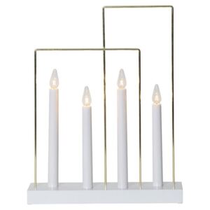 Eglo 410985 - Candeliere di Natale GLOSSY FRAME 4xE10/3W/230V bianco