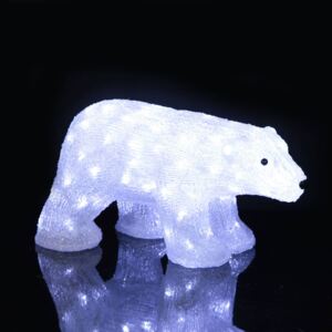 Figura LED Crystalo orso da esterni lungo 49,5 cm