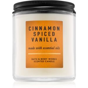 Bath & Body Works Cinnamon Spiced Vanilla candela profumata con oli essenziali 198 g