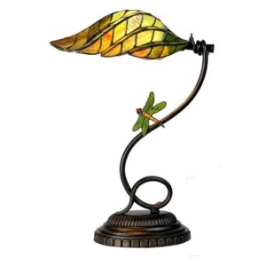 Leaf - lampada da tavolo in stile Tiffany