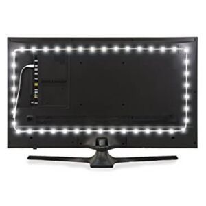 Kit 2 strisce LED 0,5m Retroschermo/TV monocolore, con presa USB Colore Bianco Naturale 4.000-4.500K