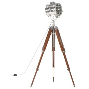 VidaXL Lampada a Treppiede a Pavimento Legno Massello di Mango 165 cm
