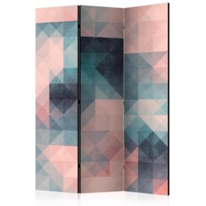 Paravento - Pixels (Green and Pink) [Room Dividers]