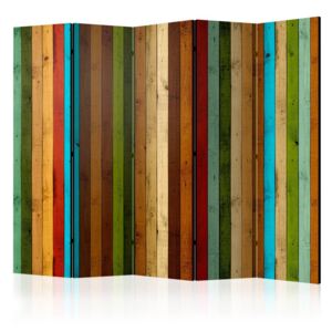 Paravento - wooden rainbow ii [room dividers]