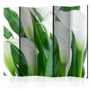 Paravento - bunch of flowers - callas ii [room dividers]