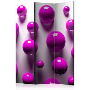 Paravento - purple balls [room dividers]