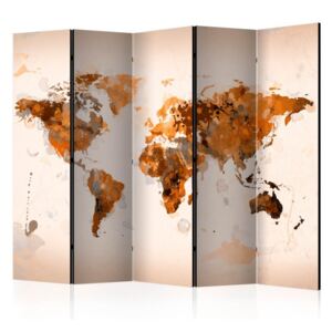 Paravento - World in brown shades II [Room Dividers]