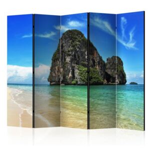 Paravento - Exotic landscape in Thailand, Railay beach II [Room Dividers]