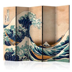 Paravento - hokusai: the great wave off kanagawa (reproduction) ii [room dividers]