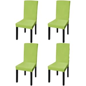 VidaXL Set 4 pz Fodera elastica per sedie verde