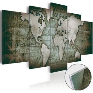 Quadri su vetro acrilico - Acrylic prints – Bronze map III