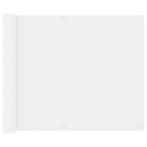 VidaXL Paravento da Balcone Bianco 75x300 cm in Tessuto Oxford