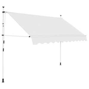 VidaXL Tenda da Sole Retrattile Manuale 250 cm Crema