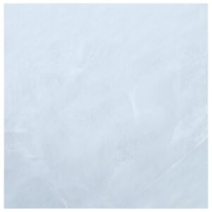 VidaXL Listoni per Pavimenti Autoadesivi in PVC 5,11 m² Marmo Bianco