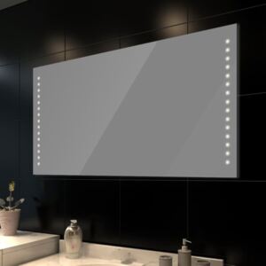 VidaXL Specchio da bagno 100 x 60 cm( L x H) con luci led