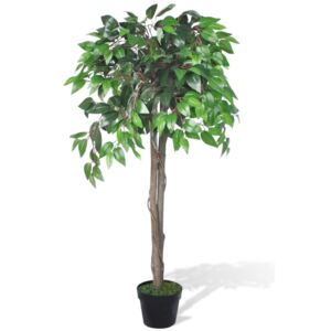 VidaXL Albero di Ficus Artificiale con Vaso 110 cm