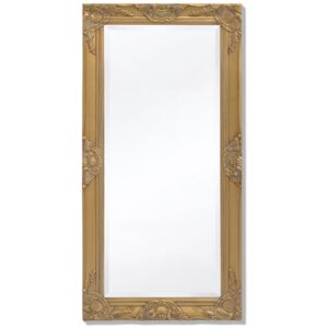VidaXL Specchio da Parete Stile Barocco 100x50 cm Dorato