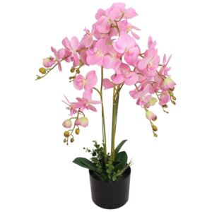 VidaXL Orchidea Artificiale con Vaso 75 cm Rosa