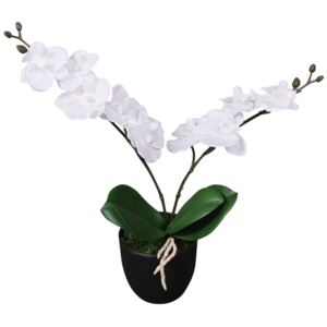 VidaXL Orchidea Artificiale con Vaso 30 cm Bianca