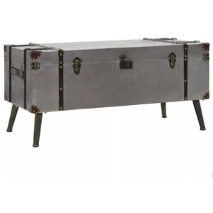 VidaXL Tavolino da Caffè in MDF e Alluminio 102x51x47,5 cm