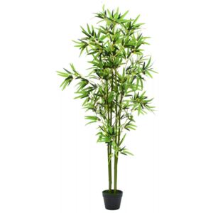 VidaXL Pianta di Bambù Artificiale con Vaso 175 cm Verde