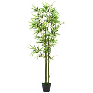 VidaXL Pianta di Bambù Artificiale con Vaso 150 cm Verde