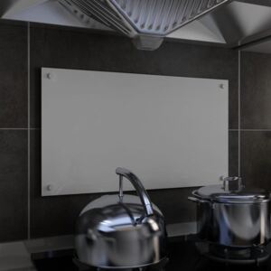 VidaXL Paraschizzi per Cucina Bianco 70x40 cm in Vetro Temperato