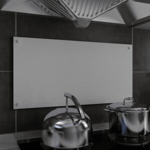 VidaXL Paraschizzi per Cucina Bianco 80x40 cm in Vetro Temperato