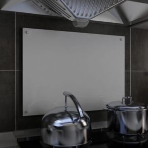 VidaXL Paraschizzi per Cucina Bianco 70x50 cm in Vetro Temperato