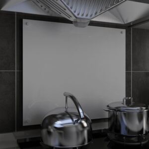 VidaXL Paraschizzi per Cucina Bianco 70x60 cm in Vetro Temperato
