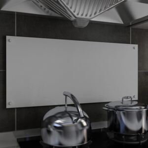 VidaXL Paraschizzi per Cucina Bianco 90x40 cm in Vetro Temperato