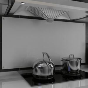 VidaXL Paraschizzi per Cucina Bianco 120x60 cm in Vetro Temperato