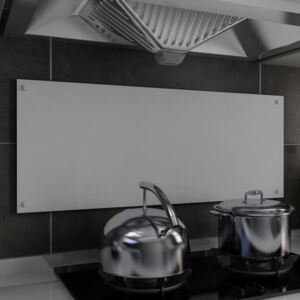 VidaXL Paraschizzi per Cucina Bianco 100x40 cm in Vetro Temperato