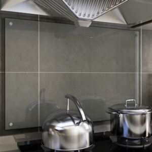 VidaXL Paraschizzi per Cucina Trasparente 90x60 cm in Vetro Temperato