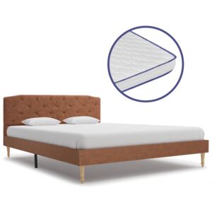 Letto imbottito 140x200 Cm con illuminazione a LED copertura del