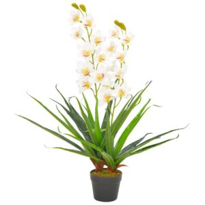 VidaXL Orchidea Artificiale con Vaso Bianca 90 cm