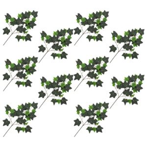VidaXL Foglie Artificiali di Edera 10 pz Verdi 70 cm