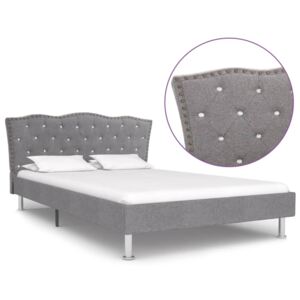 vidaXL Testiera Letto Grigio Scuro in Tessuto 140x200 cm