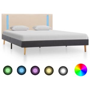 vidaXL Testiera Letto Grigio Scuro in Tessuto 140x200 cm