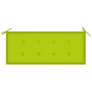 VidaXL Cuscino Panca Giardino Verde Brillante 120x50x4cm Tessuto