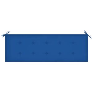 VidaXL Cuscino per Panca da Giardino Royal Blu 150x50x4 cm Tessuto
