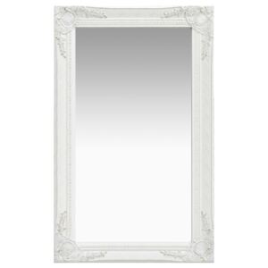 VidaXL Specchio da Parete Stile Barocco 50x80 cm Bianco