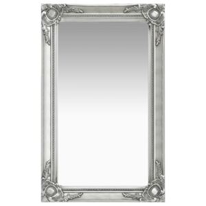 VidaXL Specchio da Parete Stile Barocco 50x80 cm Argento