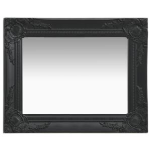 VidaXL Specchio da Parete Stile Barocco 50x40 cm Nero