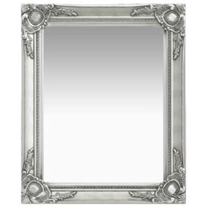 VidaXL Specchio da Parete Stile Barocco 50x60 cm Argento