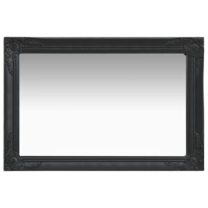 VidaXL Specchio da Parete Stile Barocco 60x40 cm Nero